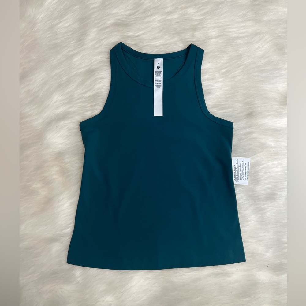 ‼️SOLD‼️🆕Lululemon 🍋Align™ Waist-Length
Racerback Tank Top Colour Storm Teal 6 - Picture 7 of 10
